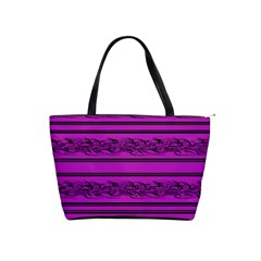 Magenta Barbwire Shoulder Handbags by Valentinaart