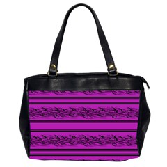 Magenta Barbwire Office Handbags (2 Sides) 