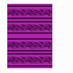 Magenta Barbwire Large Garden Flag (two Sides)