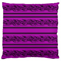 Magenta Barbwire Large Cushion Case (two Sides)