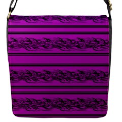 Magenta Barbwire Flap Messenger Bag (s)