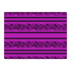 Magenta Barbwire Double Sided Flano Blanket (mini)  by Valentinaart