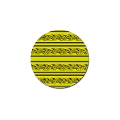 Yellow Barbwire Golf Ball Marker (4 Pack)