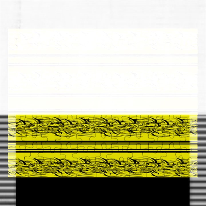 Yellow barbwire Rectangular Jigsaw Puzzl