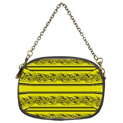 Yellow Barbwire Chain Purses (one Side) 