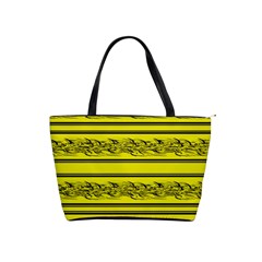 Yellow Barbwire Shoulder Handbags