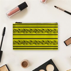 Yellow Barbwire Cosmetic Bag (small) 