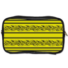 Yellow Barbwire Toiletries Bags