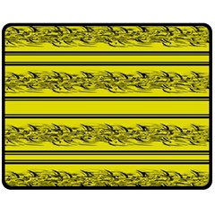 Yellow Barbwire Fleece Blanket (medium) 