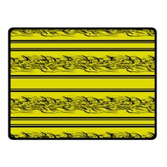 Yellow Barbwire Fleece Blanket (small) by Valentinaart