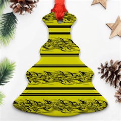 Yellow Barbwire Ornament (christmas Tree)