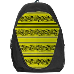 Yellow Barbwire Backpack Bag