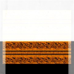 Orange Barbwire Pattern Rectangular Jigsaw Puzzl