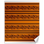 Orange barbwire pattern Canvas 11  x 14   10.95 x13.48  Canvas - 1