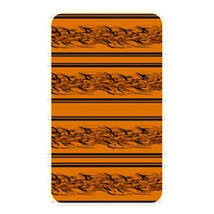 Orange Barbwire Pattern Memory Card Reader by Valentinaart