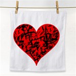 Valentine Hart Face Towel Front