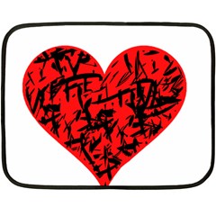 Valentine Hart Double Sided Fleece Blanket (Mini) 