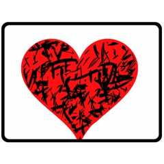 Valentine Hart Fleece Blanket (Large) 