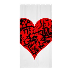 Valentine Hart Shower Curtain 36  x 72  (Stall) 