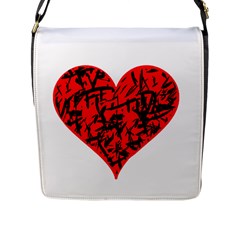 Valentine Hart Flap Messenger Bag (L) 