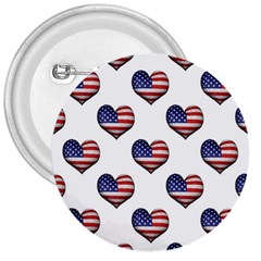 Usa Grunge Heart Shaped Flag Pattern 3  Buttons by dflcprints