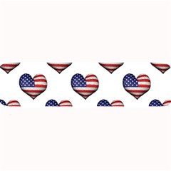 Usa Grunge Heart Shaped Flag Pattern Large Bar Mats