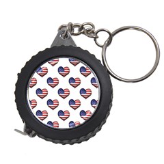 Usa Grunge Heart Shaped Flag Pattern Measuring Tapes by dflcprints