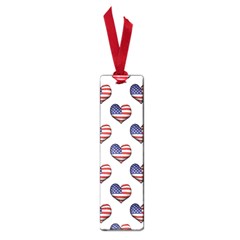 Usa Grunge Heart Shaped Flag Pattern Small Book Marks by dflcprints