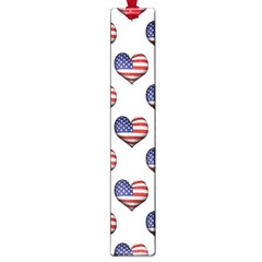 Usa Grunge Heart Shaped Flag Pattern Large Book Marks by dflcprints