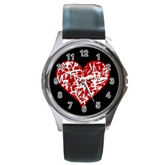 Valentine s Day Design Round Metal Watch by Valentinaart