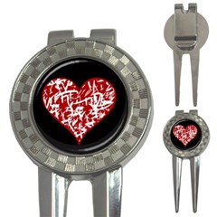 Valentine s Day Design 3-in-1 Golf Divots by Valentinaart