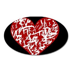 Valentine s Day Design Oval Magnet