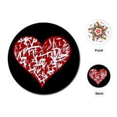 Valentine s Day Design Playing Cards (round) 