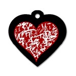 Valentine s day design Dog Tag Heart (Two Sides) Front