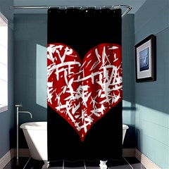 Valentine s Day Design Shower Curtain 36  X 72  (stall) 