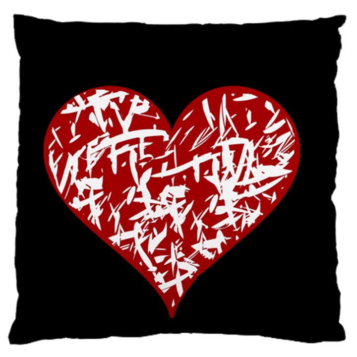 Valentine s day design Large Flano Cushion Case (Two Sides)