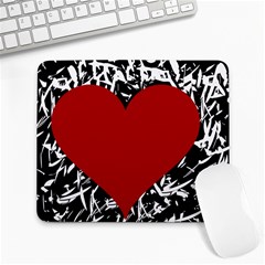 Red Valentine Large Mousepads by Valentinaart