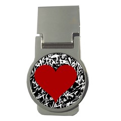 Red Valentine Money Clips (round)  by Valentinaart