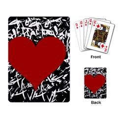 Red Valentine Playing Card by Valentinaart