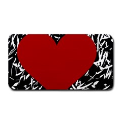 Red Valentine Medium Bar Mats by Valentinaart