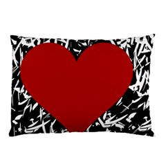 Red Valentine Pillow Case by Valentinaart