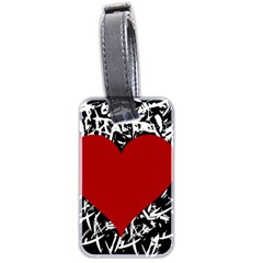 Red Valentine Luggage Tags (two Sides) by Valentinaart