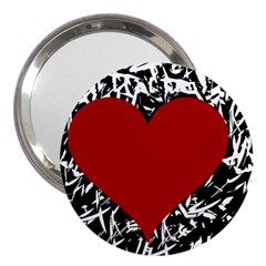 Red Valentine 3  Handbag Mirrors by Valentinaart