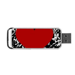 Red Valentine Portable Usb Flash (one Side)