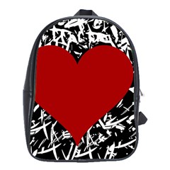 Red Valentine School Bags (xl) 