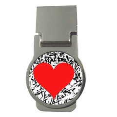 Red Valentine 2 Money Clips (round)  by Valentinaart