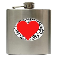 Red Valentine 2 Hip Flask (6 Oz)