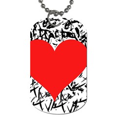 Red Valentine 2 Dog Tag (two Sides)