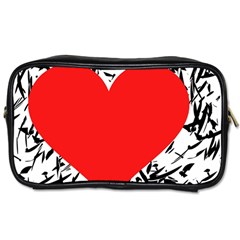 Red Valentine 2 Toiletries Bags 2-side by Valentinaart