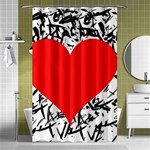 Red Valentine 2 Shower Curtain 48  x 72  (Small)  Curtain(48  X 72 ) - 42.18 x64.8  Curtain(48  X 72 )